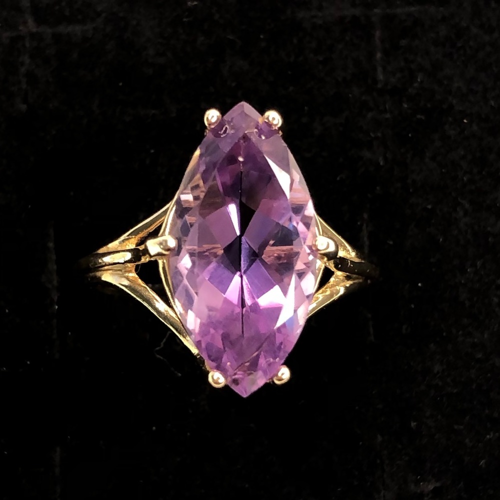 Amethyst 10K Ring